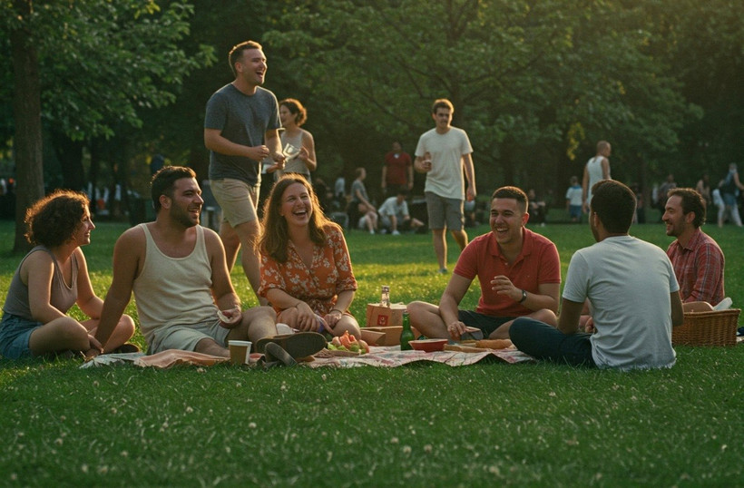 Nụ cười đem lại niềm vui trong cuộc sống (Ảnh tạo bằng công nghệ AI)