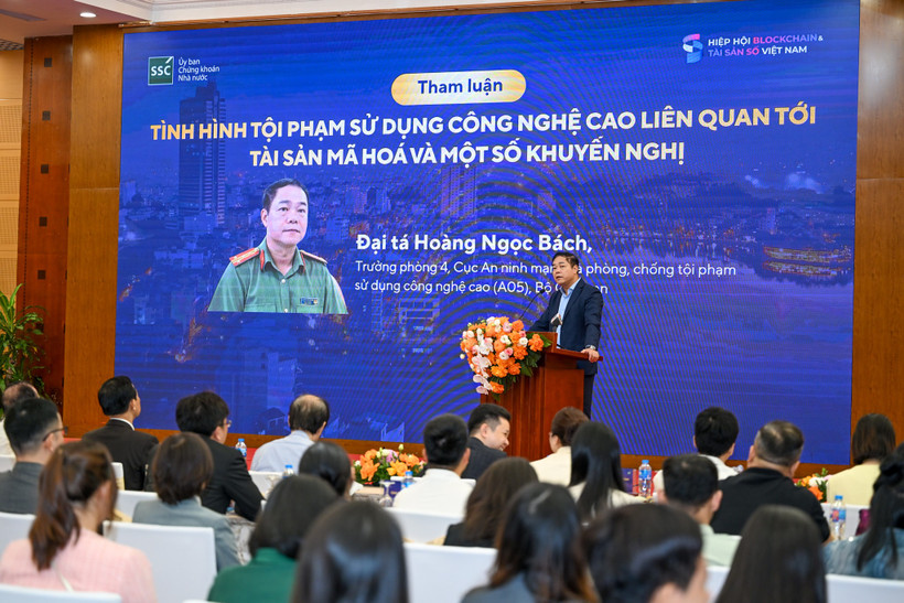 Đại tá Hoàng Ngọc Bách - Trưởng phòng 4, Cục An ninh mạng và Phòng, chống tội phạm sử dụng công nghệ cao (A05), Bộ Công an. (Ảnh: Minh Sơn/Vietnam+)