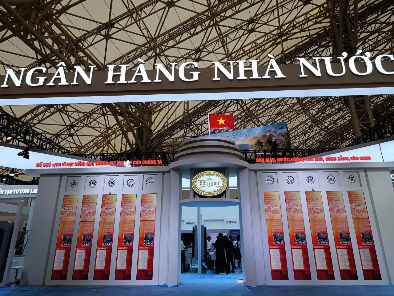 Sẽ có nhiều trải nghiệm dịch vụ ngân hàng tại triển lãm nhân dịp A80. (Ảnh: Vietnam+)