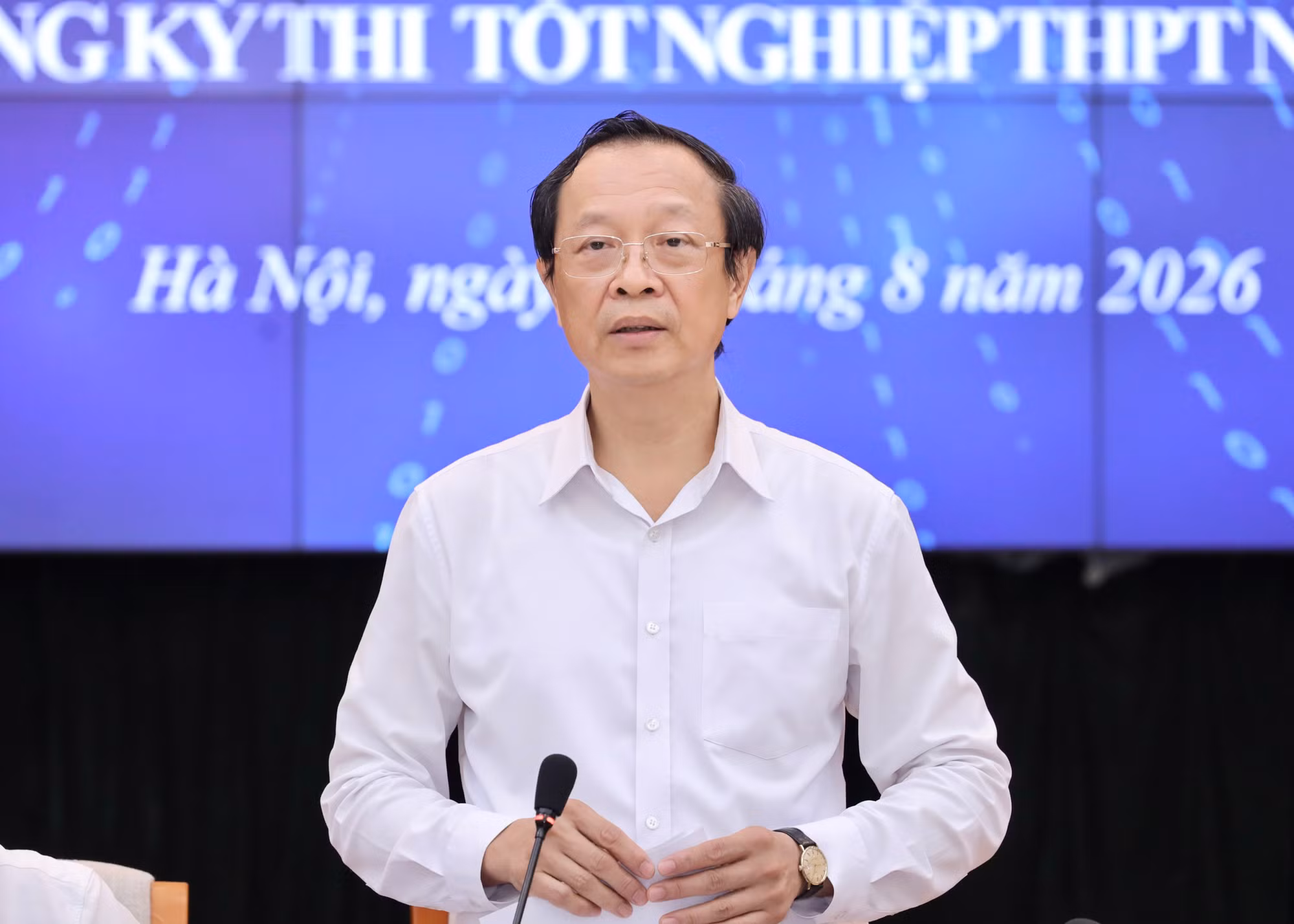 Thứ trưởng Bộ Giáo dục và Đào tạo Phạm Ngọc Thưởng. (Ảnh: Vietnam+)