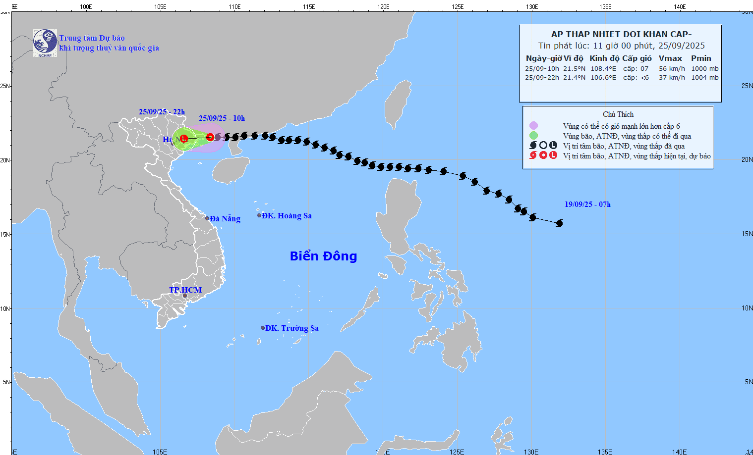 (Nguồn: Trung tâm Dự báo Khí tượng Thủy văn Quốc gia)