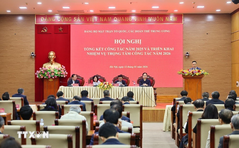 Đảng ủy Mặt trận Tổ quốc, các đoàn thể Trung ương triển khai nhiệm vụ công tác năm 2026. (Nguồn: TTXVN)