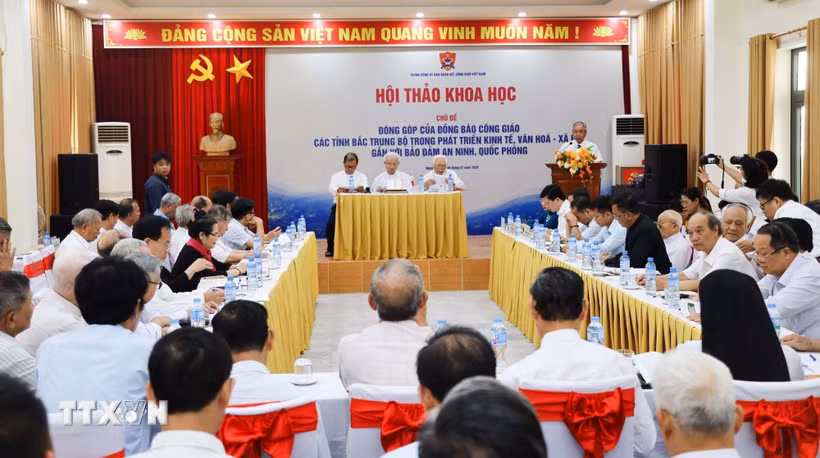 Toàn cảnh hội thảo. (Ảnh: TTXVN phát)