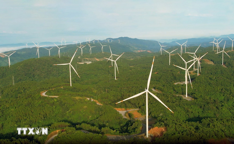 Điện gió góp phần không nhỏ trong việc đảm bảo an ninh năng lượng. (Ảnh: Nguyên Linh/TTXVN)