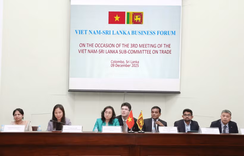 Tọa đàm doanh nghiệp Việt Nam-Sri Lanka chiều 9/12/2025. (Nguồn: Bộ Công Thương)