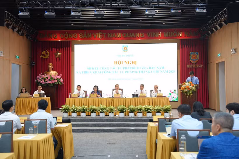 Quang cảnh hội nghị. (Nguồn: Bộ Tư pháp)