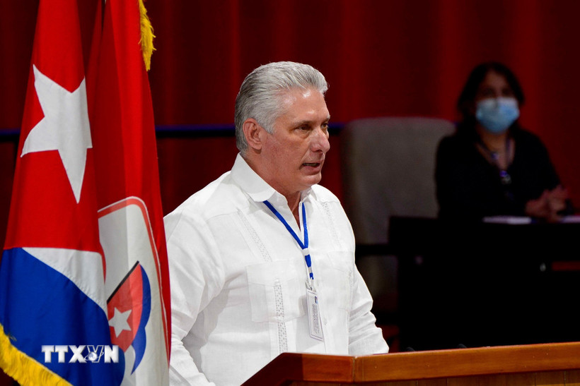 Chủ tịch Cuba Miguel Diaz‑Canel. (Ảnh: THX/TTXVN)