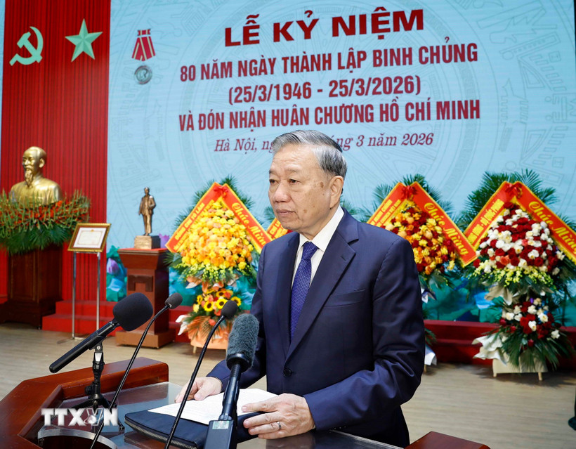 Tổng Bí thư Tô Lâm phát biểu chỉ đạo. (Ảnh: Thống Nhất/TTXVN)