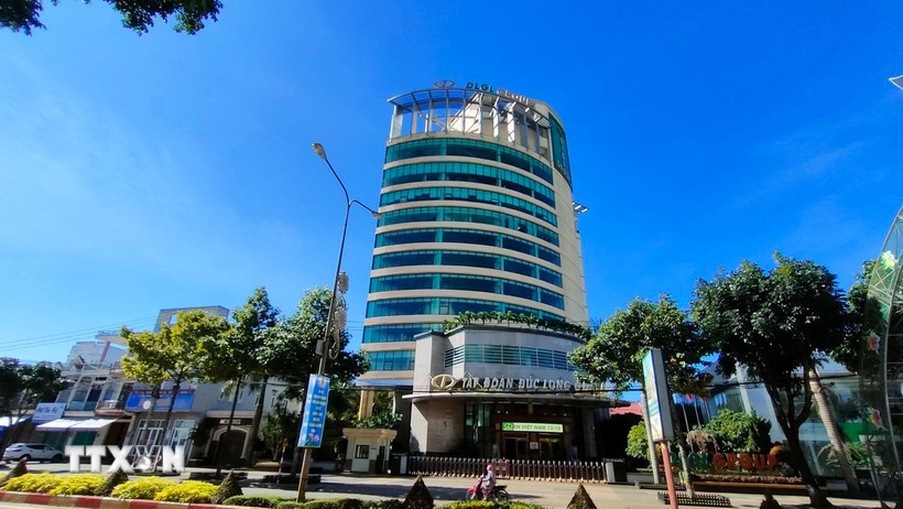 Trụ sở Công ty Cổ phần Tập đoàn Đức Long Gia Lai tại Gia Lai. (Ảnh: Hồng Điệp/TTXVN)