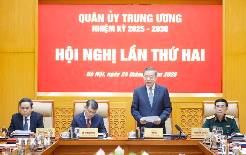 Tổng Bí thư, Chủ tịch nước Tô Lâm phát biểu chỉ đạo. (Ảnh: Thống Nhất/TTXVN)