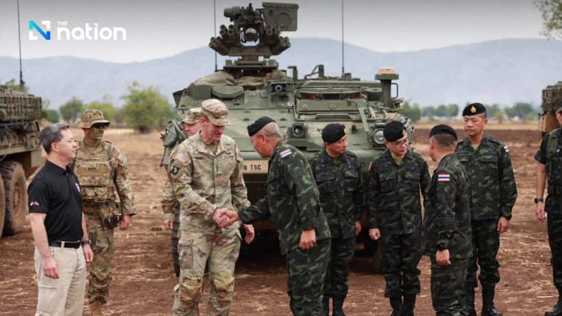 Quân đội Hoàng gia Thái Lan đã tiếp nhận 17 xe bọc thép Stryker có vũ trang do Lục quân Mỹ khu vực Thái Bình Dương (USARPAC) bàn giao. (Nguồn: Nation Thailand)