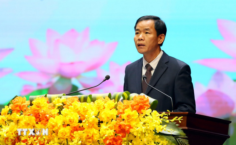 Bí thư Tỉnh ủy Quảng Trị Nguyễn Văn Phương. (Ảnh: Tá Chuyên/TTXVN)