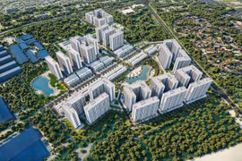 Phối cảnh dự án nhà ở xã hội Hòa Phát Yên Mỹ. (Ảnh: Vietnam+)