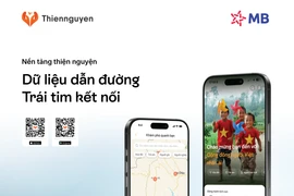 Nền tảng Thiện nguyện với thông điệp “Dữ liệu dẫn đường, trái tim kết nối”. (Ảnh: Vietnam+)