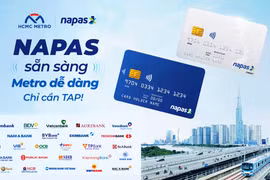 Sau gần 2 tháng Metro Bến Thành - Suối Tiên đi vào hoạt động, từ ngày 14/02/2025, người dân sử dụng metro sẽ có thêm lựa chọn thanh toán không tiền mặt qua thẻ NAPAS. (Ảnh: Vietnam+)