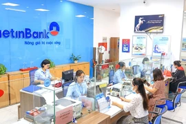 Dư nợ tín dụng của VietinBank tăng trưởng 16,88%, cao hơn toàn ngành. (Ảnh: Vietnam+)