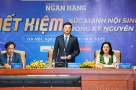 Phó Thống đốc Ngân hàng Nhà nước Phạm Thanh Hà phát biểu tại tọa đàm. (Ảnh: Vietnam+)