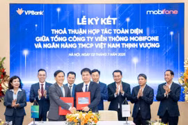 VPBank và MobiFone hợp tác chiến lược toàn diện xây dựng hệ sinh thái. (Ảnh: Vietnam+)