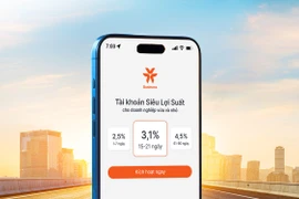 Tài khoản Siêu lợi suất dễ dàng được kích hoạt ngay trên nền tảng ngân hàng số VIB Business, mang đến trải nghiệm linh hoạt, minh bạch và an toàn cho hộ kinh doanh, doanh nghiệp. (Ảnh: Vietnam+)