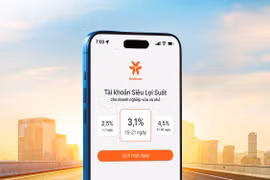 Tài khoản Siêu lợi suất dễ dàng được kích hoạt ngay trên nền tảng ngân hàng số VIB Business, mang đến trải nghiệm linh hoạt, minh bạch và an toàn cho hộ kinh doanh, doanh nghiệp. (Ảnh: Vietnam+)