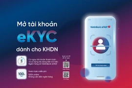 Mở tài khoản doanh nghiệp online với VietinBank eFAST không cần hồ sơ giấy. (Ảnh: Vietnam+)