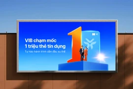 VIB cán mốc 1 triệu thẻ tín dụng, khẳng định vị thế dẫn đầu. (Ảnh: Vietnam+)
