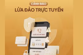 Các ngân hàng khuyến cáo khách hàng không cung cấp mã OTP, mật khẩu hoặc thông tin nhạy cảm qua điện thoại trong bất kỳ tình huống nào. (Ảnh: Vietnam+)