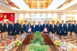 SHB và Vinachem ký kết thỏa thuận hợp tác. (Ảnh: Vietnam+)