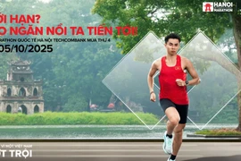 Giải Marathon Quốc tế Hà Nội Techcombank Mùa thứ 4 sẵn sàng bứt phá. (Ảnh: Vietnam+)