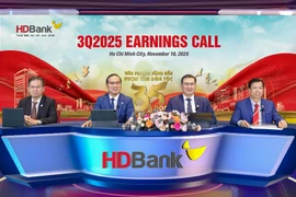 Đại diện Ban lãnh đạo HDBank tại Hội nghị Nhà đầu tư quý 3/2025. (Ảnh: Vietnam+)
