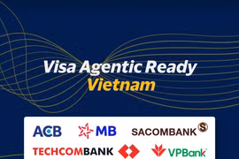 Năm ngân hàng Việt Nam và Visa sẽ thực hiện giao dịch bằng AI. (Ảnh: Vietnam+)