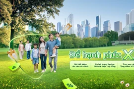 Gửi tiết kiệm, nhân ba niềm vui cùng ngân hàng Vietcombank. (Ảnh: Vietnam+)