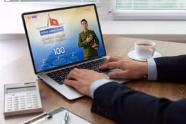 “Combo sản phẩm dành cho Quân nhân” do MB thiết kế riêng cho nhóm khách hàng thuộc lực lượng vũ trang. (Ảnh: Vietnam+)