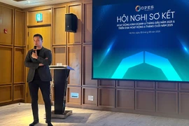 Ông Nguyễn Hữu Tự Trí, Phó Tổng Giám đốc thường trực của OPES phát biểu trong Hội nghị sơ kết. (Ảnh: Vietnam+)