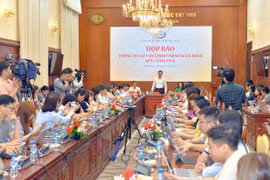 Quang cảnh buổi họp báo. (Ảnh: Vietnam+)