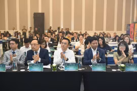 Các đại biểu tham dự sự kiện: Ngày Thẻ Việt Nam 2025. (Ảnh: Vietnam+)