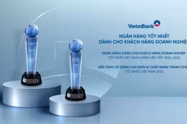 VietinBank ghi dấu ấn quốc tế với hai giải thưởng ngân hàng doanh nghiệp. (Ảnh: Vietnam+)
