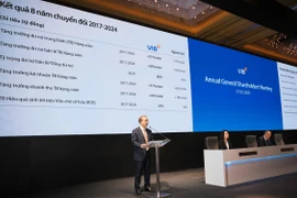 Đại hội đồng cổ đông thường niên VIB năm 2025 diễn ra tại Thành phố Hồ Chí Minh vào sáng ngày 27/3. (Ảnh: Vietnam+)