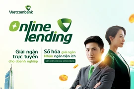 Vietcombank ra mắt Online Lending - Chìa khóa khơi thông vốn cho doanh nghiệp. (Ảnh: Vietnam+)