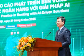 Phó Thống đốc Ngân hàng Nhà nước Việt Nam Phạm Thanh Hà phát biểu tại tọa đàm. (Ảnh: Vietnam+)