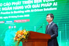 Phó Thống đốc Ngân hàng Nhà nước Việt Nam Phạm Thanh Hà phát biểu tại tọa đàm. (Ảnh: Vietnam+)