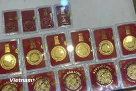 Giá vàng trong nước. (Ảnh: Vietnam+)