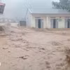 Mưa lớn kéo dài gây ngập úng, sạt lở đất đá tại Sơn La. (Ảnh: TTXVN phát)