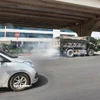 Nhức nhối ô nhiễm không khí tại Hà Nội. (Ảnh: TTXVN)