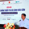 Ông Cao Đức Phát - Nguyên Bộ trưởng Bộ Nông nghiệp và Phát triển Nông thôn, Chủ tịch Quỹ Cộng đồng Phòng tránh thiên tai. (Ảnh: PV/Vietnam+)