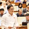 Đại biểu Quốc hội thành phố Đà Nẵng Phan Duy Anh phát biểu. (Ảnh: An Đăng/TTXVN)