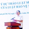 Thứ trưởng Bộ Nông nghiệp và Môi trường Lê Công Thành phát biểu.