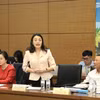 Đại biểu Hoàng Thị Thu Trang, Đoàn Đại biểu Quốc hội tỉnh Nghệ An. (Ảnh: PV/Vietnam+)