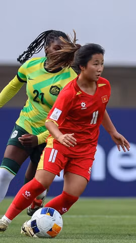 U17 nữ Việt Nam chia tay U17 nữ châu Á sau khi không thể tạo nên bất ngờ trước U17 nữ Australia. (Nguồn: VFF)