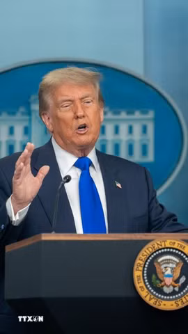 Tổng thống Mỹ Donald Trump. (Ảnh: THX/TTXVN)